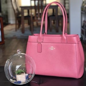 Coach Casey Tote in Pink with Gold Hardware